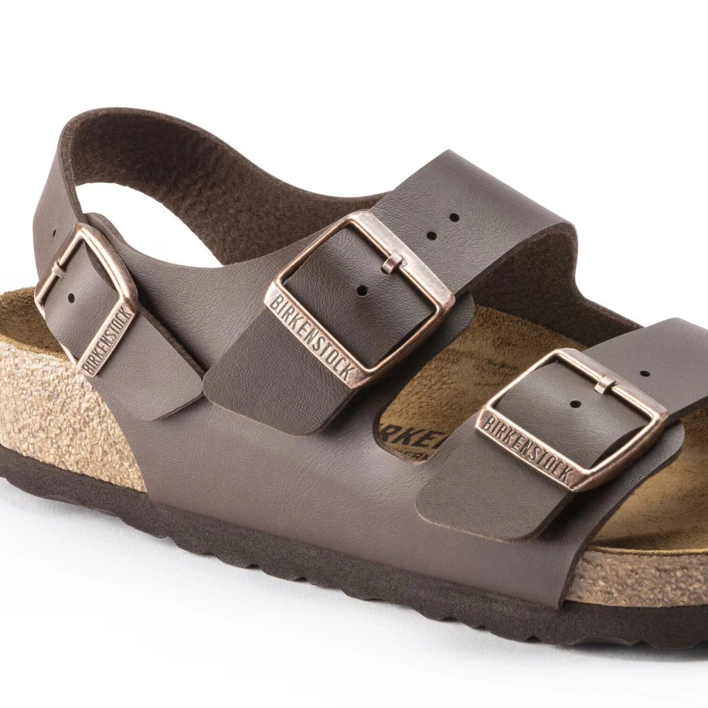 Birkenstock men's Milano BS 0034701 DARK BROWN sandals (standard width)