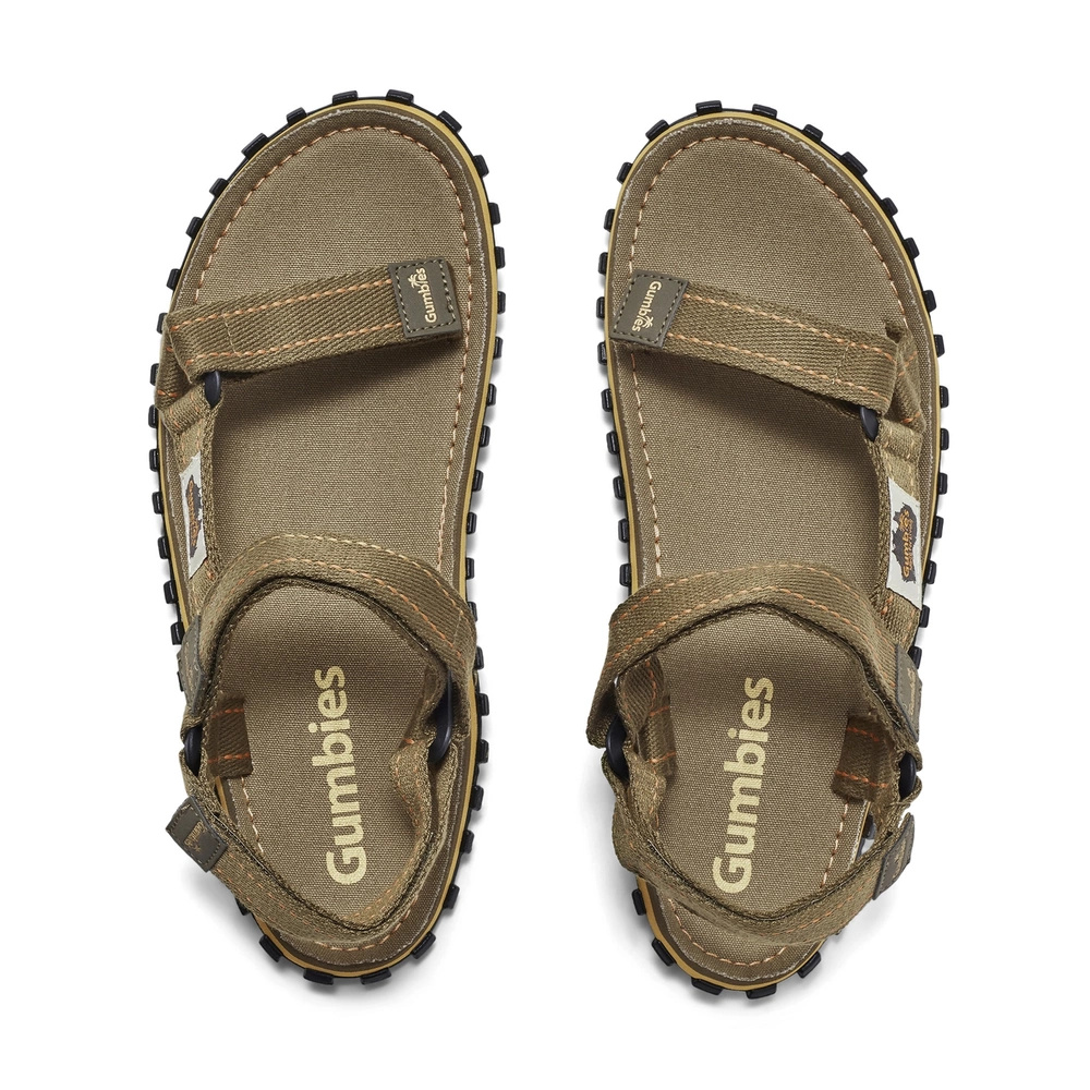 Gumbies Herren TRACKER SANDALS UNISEX KHAKI Sandalen