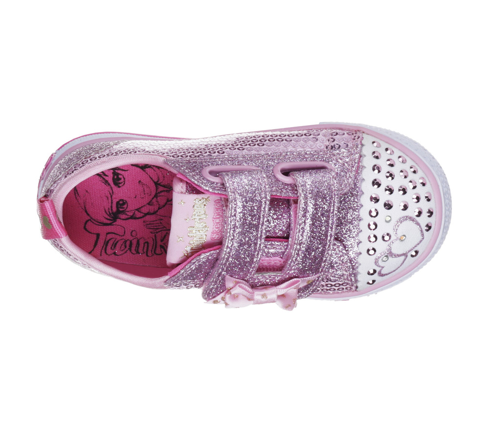 Skechers dziecięce buty świecące  ITSY BITSY 10764N PNK