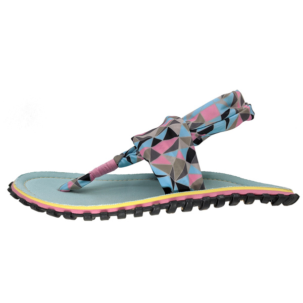 Gumbies - Damen Slingback Flips-Flop - Geometrisch