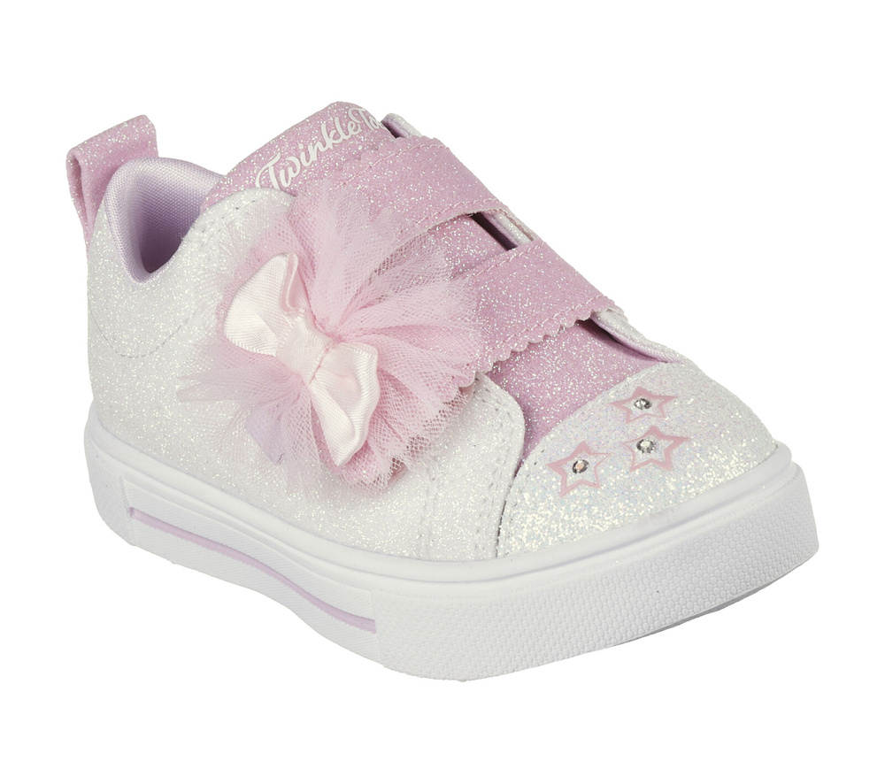 Skechers dziecięce buty świecące GLITTER GEMS 314778N WPK