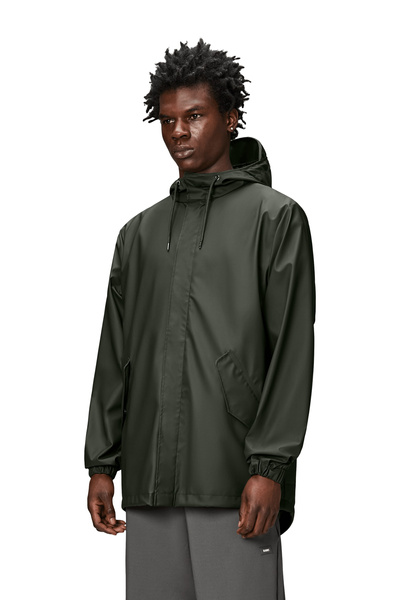 Rains płaszcz przeciwdeszczowy unisex FISHTAIL JACKET W3 18010 03 GREEN