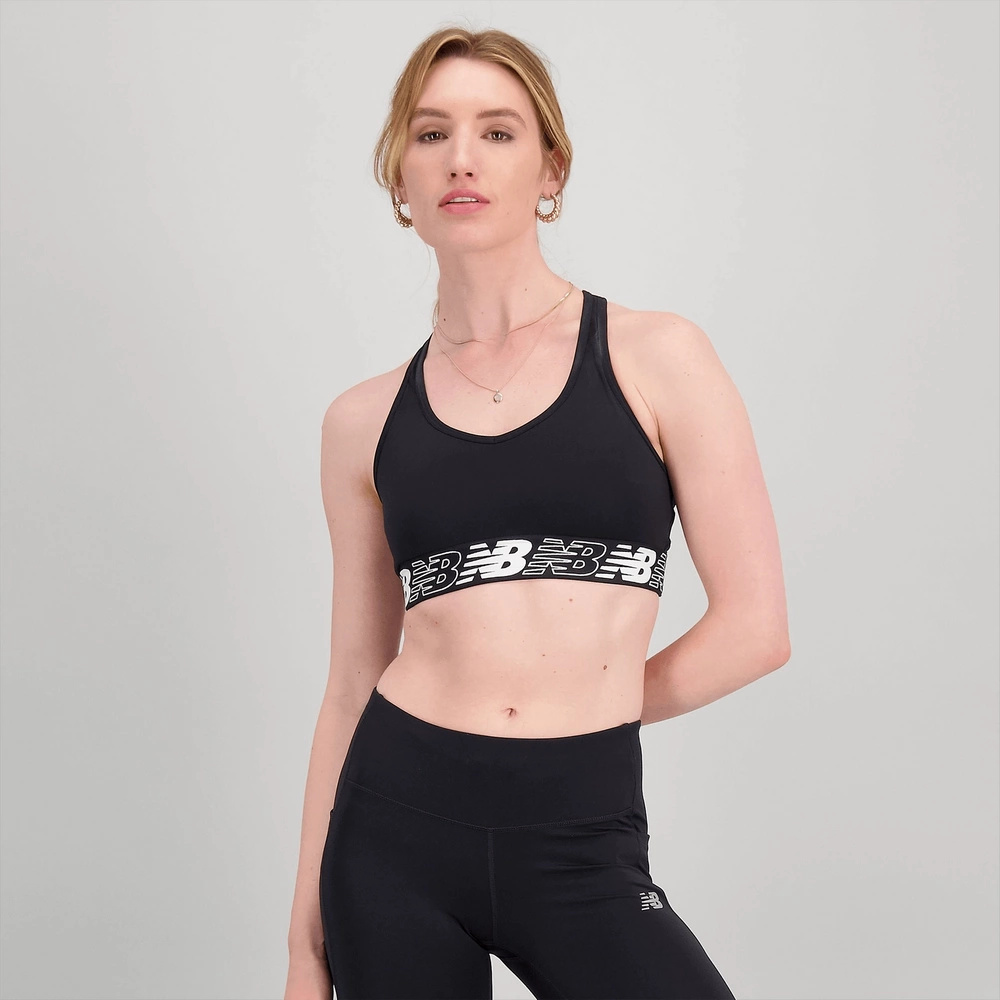 New Balance sport-BH TOP NB PACE BRA 3.0 BK WB11034BK