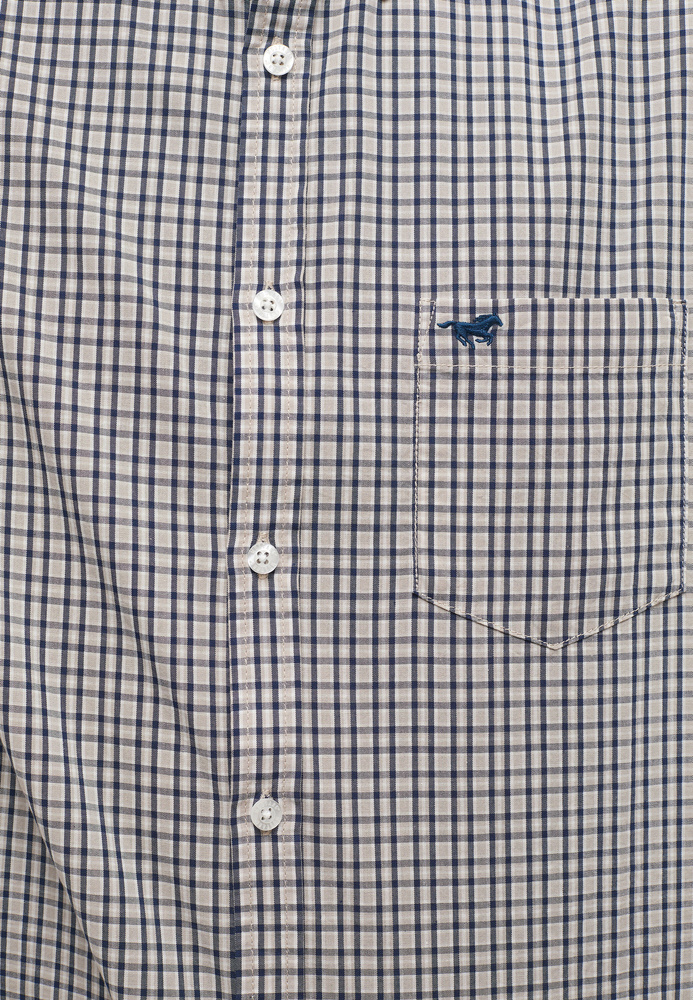 Mustang cotton short sleeve plaid shirt COLLIN MINI CHECK 1013857-12447