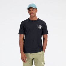 New Balance men's ESSENTIALS REIMAGINED COTT BK MT31518BK T-shirt