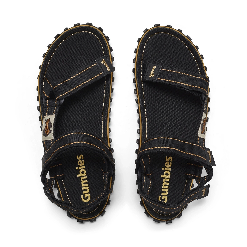 Gumbies Herren TRACKER SANDALS UNISEX SCHWARZ