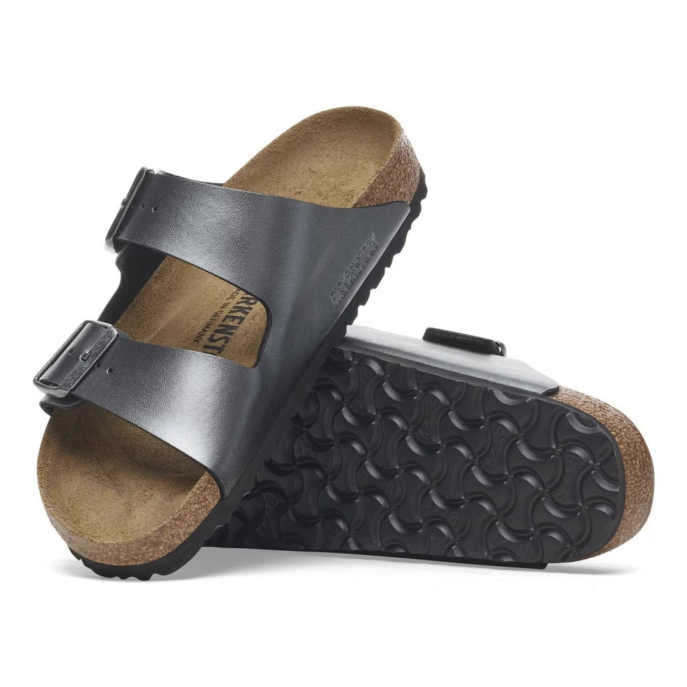 Birkenstock unisex sandals Arizona BS 1029224 METALLIC BLACK (narrow width)