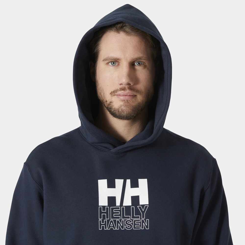 Helly Hansen men's hoodie COTTON FLEECE GRAPHIC HOODIE 54158 597