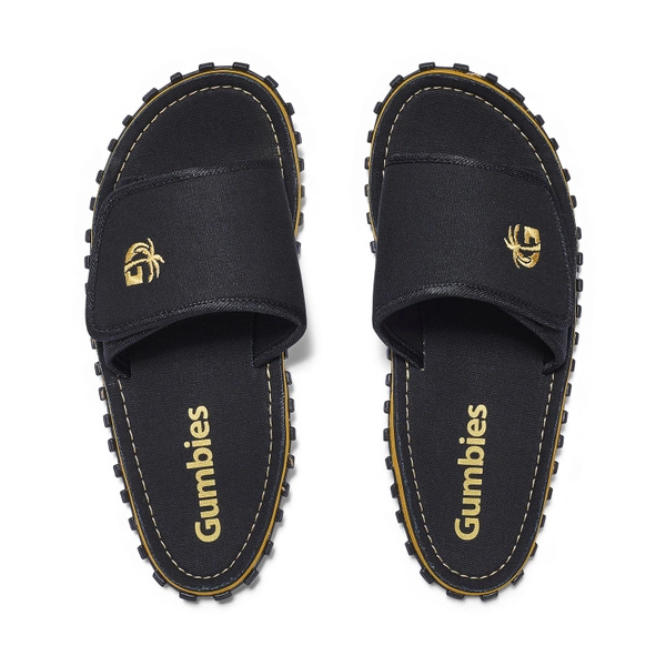 Gumbies Unisex-Flip-Flops STRIDER SLIDES BLACK