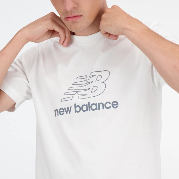 New Balance herren-T-Shirt S/S GRAPHIC V FLYING NB BR WT MT41906WT