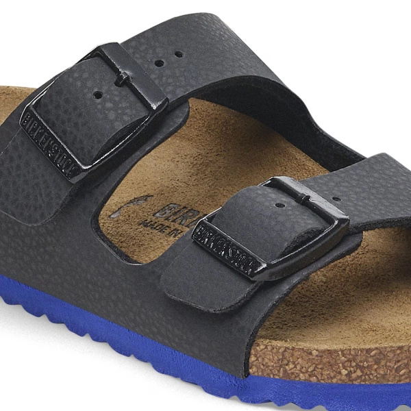 Birkenstock klapki ARIZONA KIDS BS 1029374 DESERT SOIL BLACK/ULTRA BLUE (szerokość standardowa)