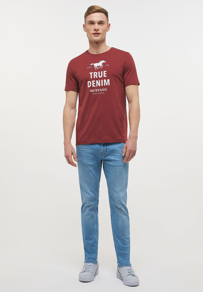 Mustang męska koszulka t-shirt ALEX C PRINT 1012514 7256