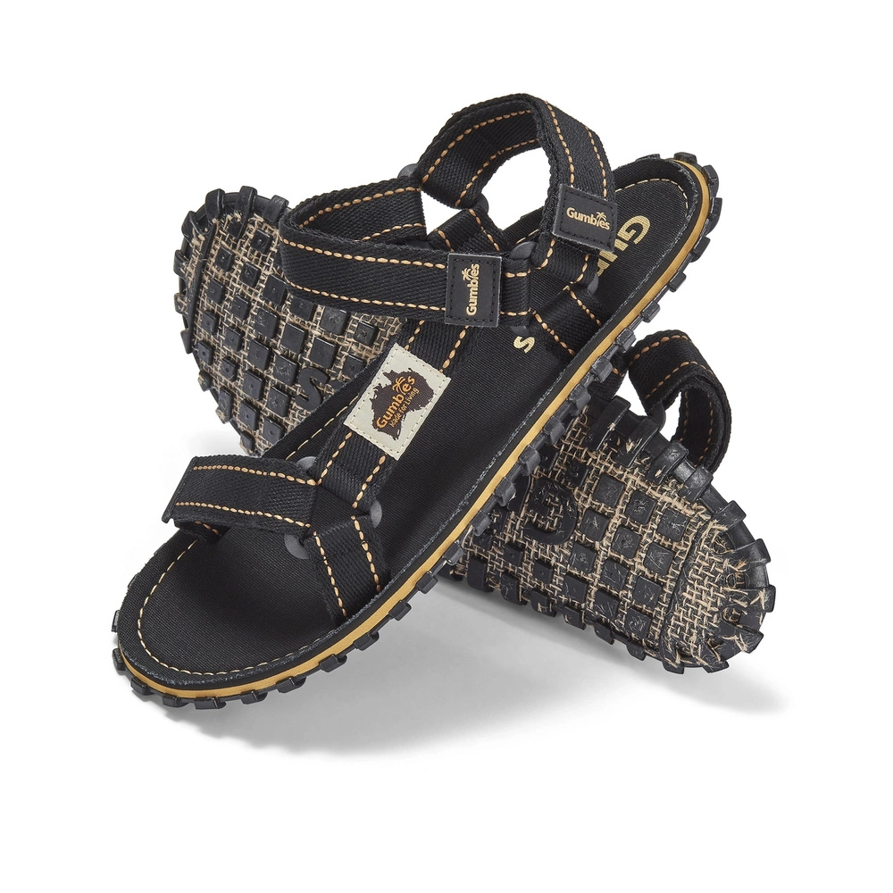 Gumbies Herren TRACKER SANDALS UNISEX SCHWARZ