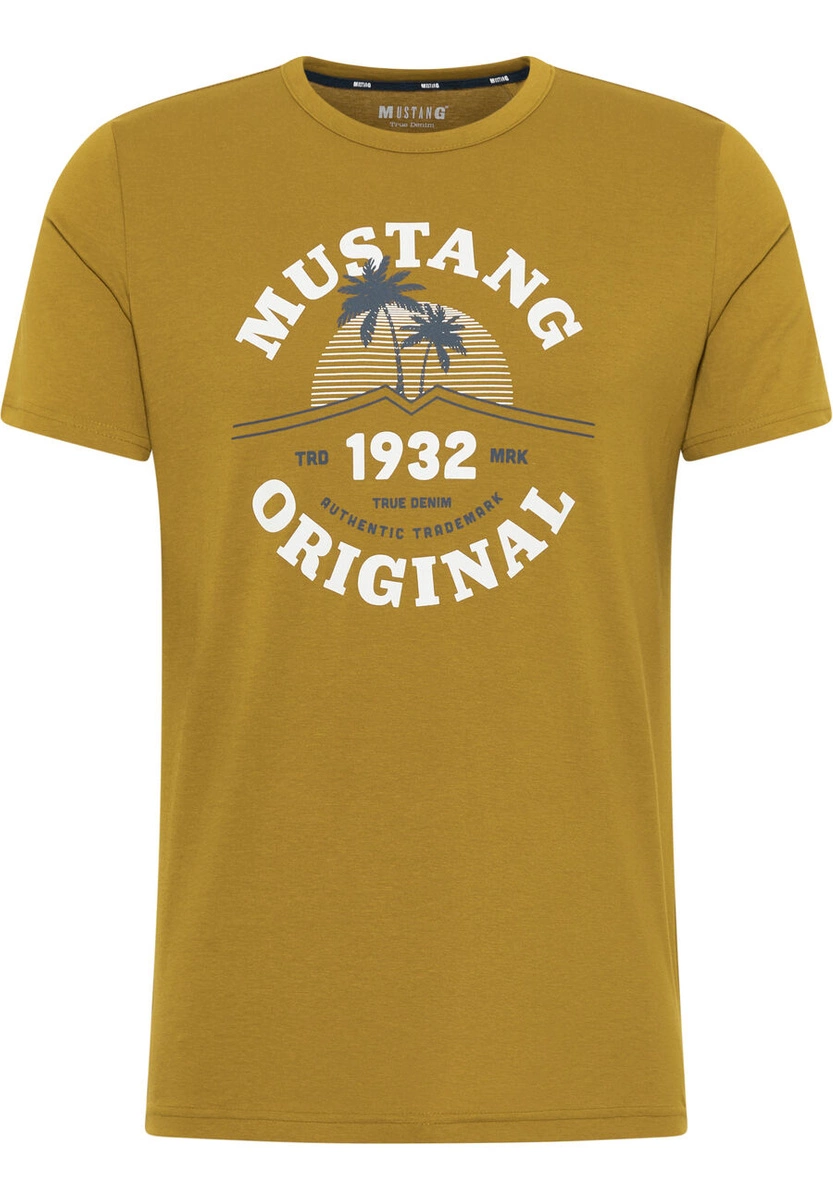 Mustang Herren-T-Shirt ALEX | € 6370 oliwkowy 18,39 PRINT 1012520 HERRENBEKLEIDUNG \\ MUSTANG C