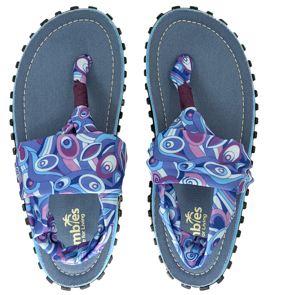 Gumbies - damskie japonki Slingback - Peacock