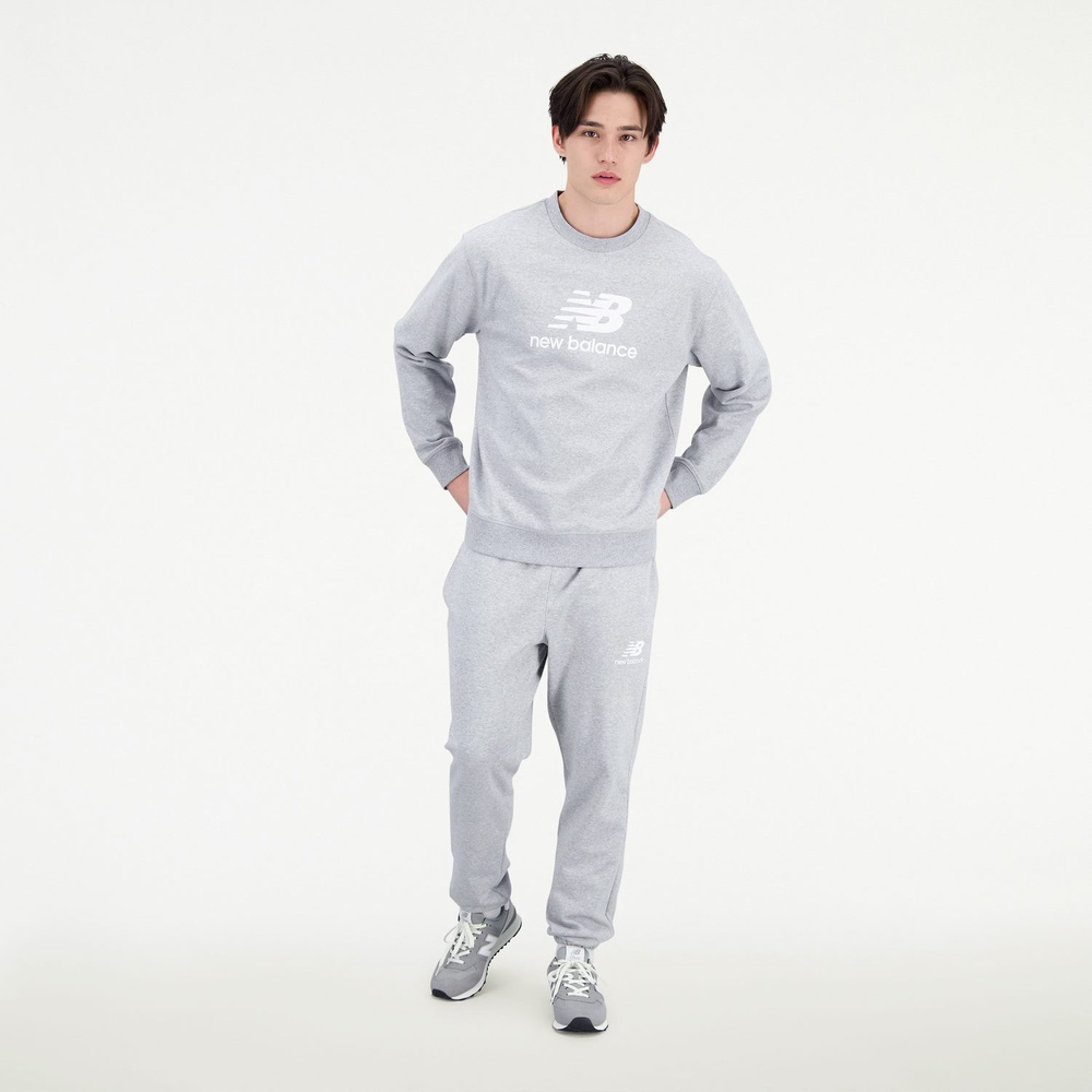 New Balance sweatshirt ESSENTIALS STACKED LOGO FRENC AG MT31538AG