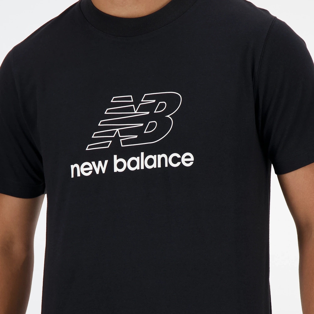 New Balance men's t-shirt S/S GRAPHIC V FLYING NB BR BK MT41906BK