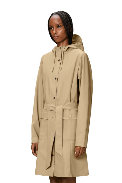 Rains women's raincoat CURVE W JACKET W3 18130 24 SAND