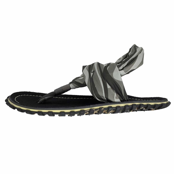 Gumbies - women's Slingback flip flops - Black