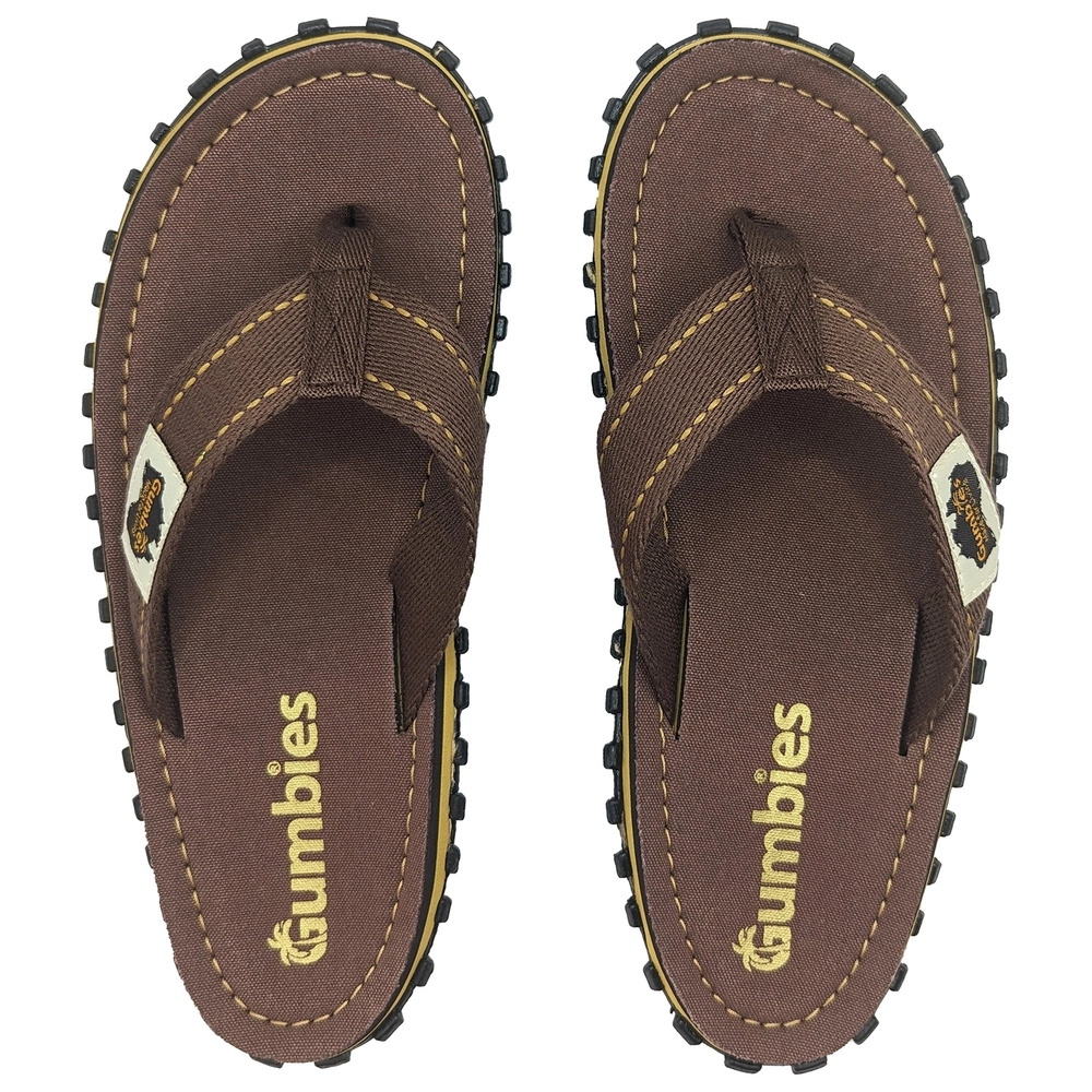 Gumbies men's flip flops ISLANDER FLIP-FLOPS UNISEX CLASSIC BROWN