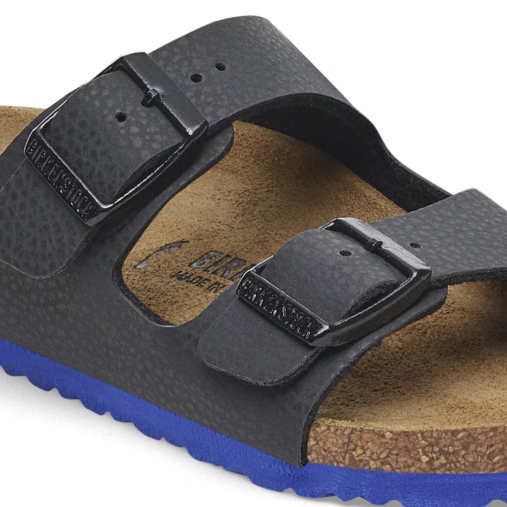 Birkenstock flip-flops ARIZONA KIDS BS 1029374 DESERT SOIL BLACK/ULTRA BLUE (standard width)