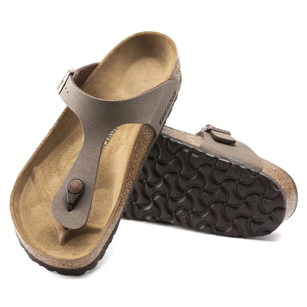 Birkenstock klapki japonki Gizeh 0043751 MOCCA (szerokość standardowa)