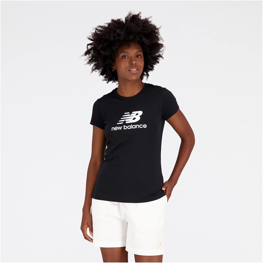 New Balance t-shirt ESSENTIALS STACKED LOGO CO BK WT31546BK