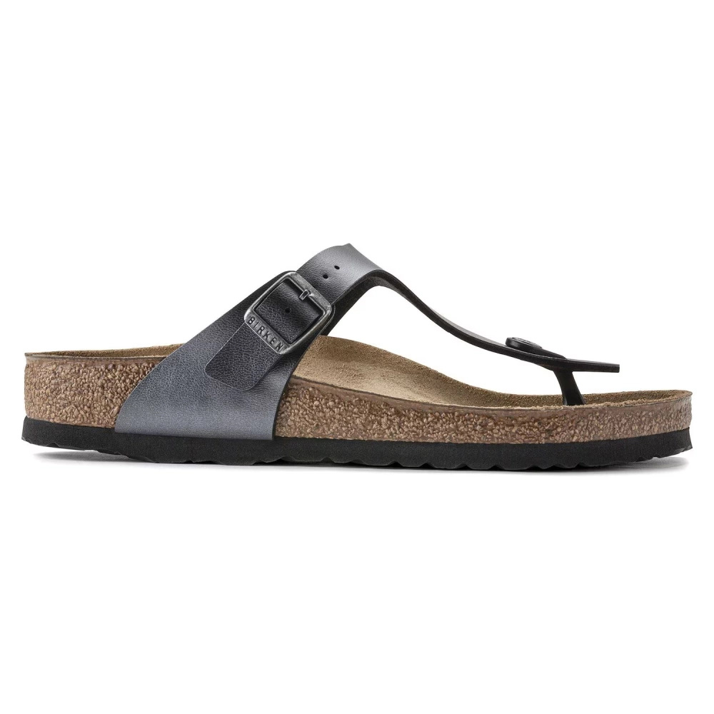 Birkenstock klapki japonki unisex GIZEH BS 1021428 METALLIC BLACK (szerokość standardowa)