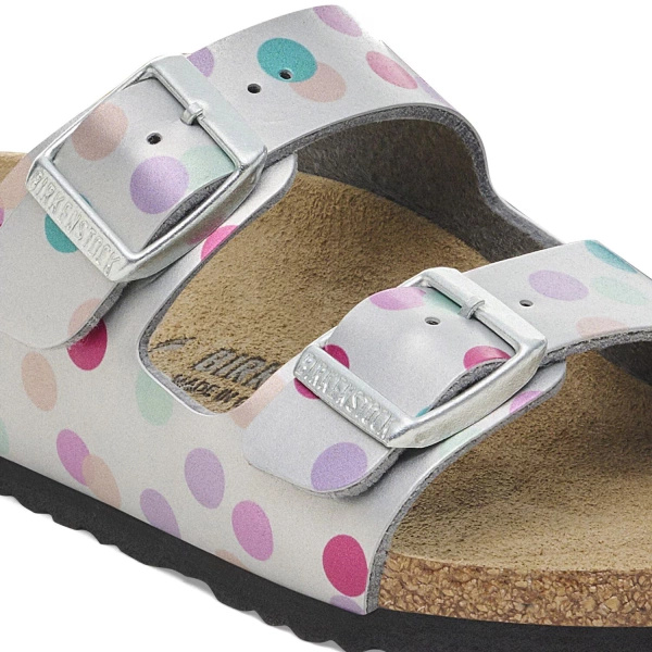 Birkenstock sandals Arizona KIDS BS 1029805 ELECTRIC METALLIC DOST SILVER (standard width)