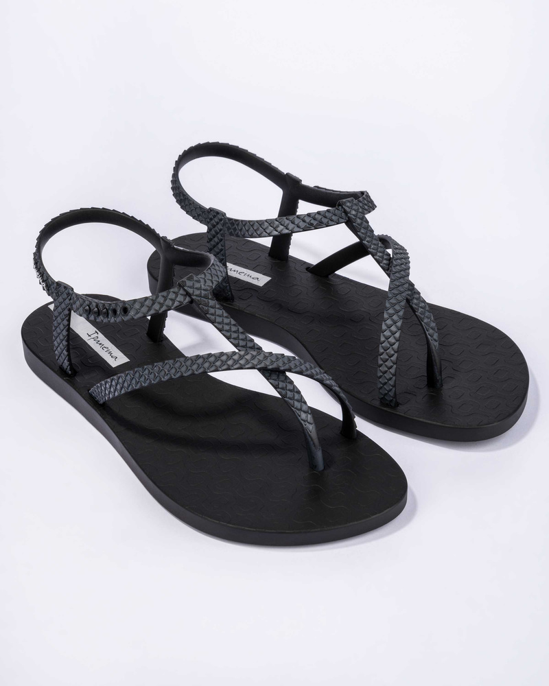 Ipanema women's sandals Class Wish II Fem 82931 21122 BLACK/DARK GREY