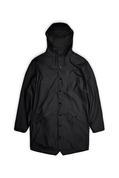 Rains unisex rain jacket LONG JACKET 12020 01 BLACK