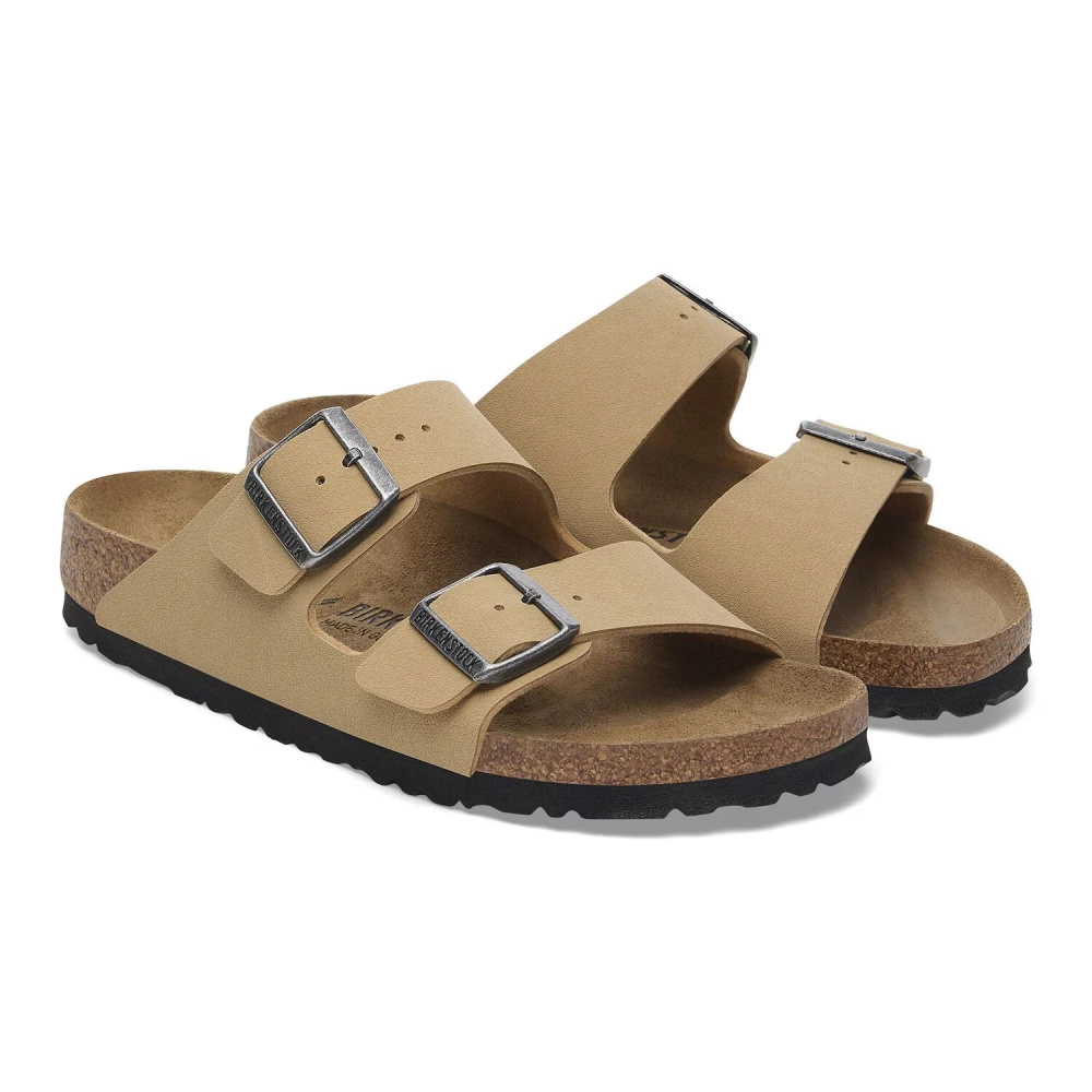 Birkenstock Damen Flip-Flops Arizona BS 1029151 BNIRKIBUC LATTE CREAM (schmale Weite)