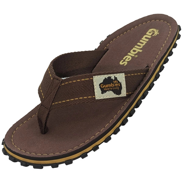 Gumbies men's flip flops ISLANDER FLIP-FLOPS UNISEX CLASSIC BROWN