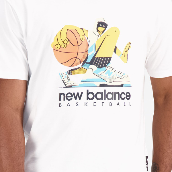 Neu Balance T-shirt HOOPS COTTON JERSEY SHORT WT MT31589WT