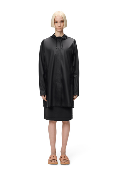 Rains women's raincoat A-LINE W JACKET W3 18050 01 BLACK