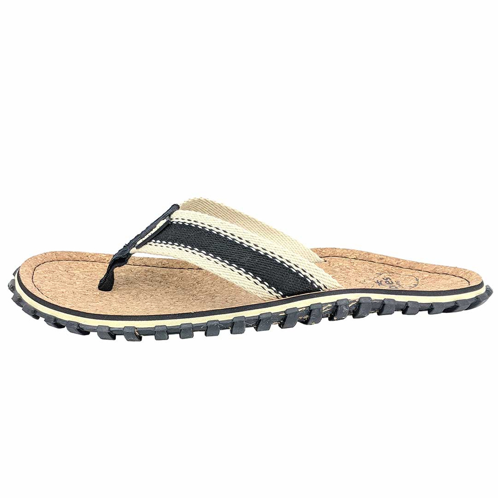 Gumbies - CORKER unisex flip flops - BLACK