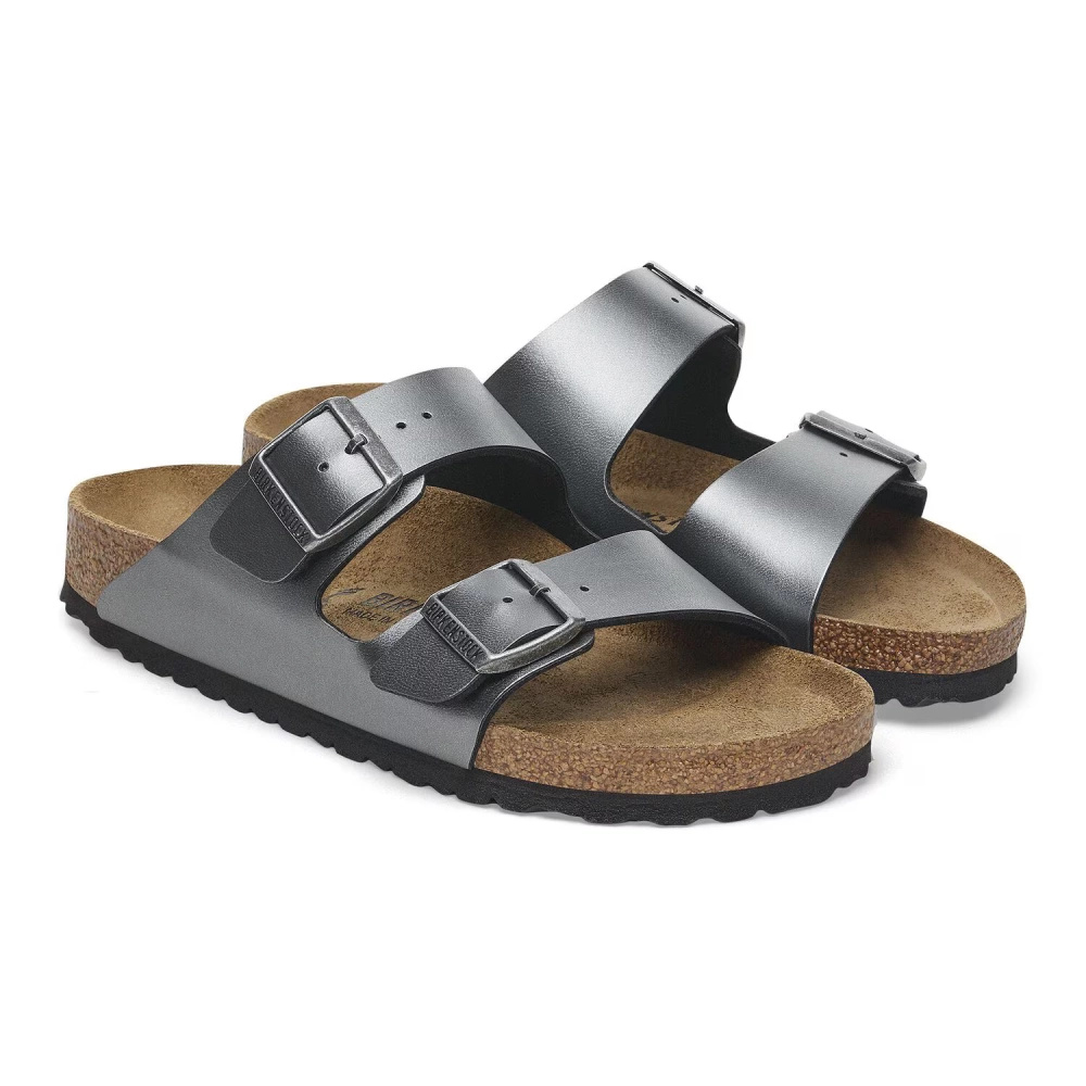 Birkenstock unisex sandals Arizona BS 1029224 METALLIC BLACK (narrow width)