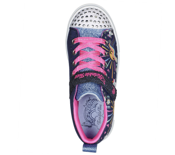 Skechers dziecięce buty świecące UNICORN SUNSHINE 314802L NVMT