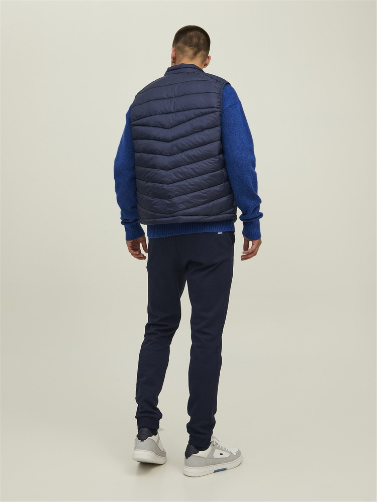 Jack & Jones puchowy bezrękawnik JJHERO BODYWARMER COLLAR 12211790 NAVY BLAZER/CONTRAST