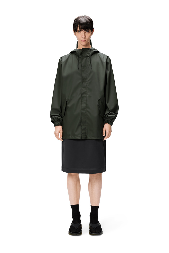 Rains płaszcz przeciwdeszczowy unisex FISHTAIL JACKET W3 18010 03 GREEN