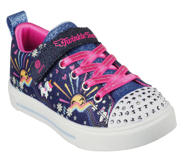 Skechers dziecięce buty świecące UNICORN SUNSHINE 314802L NVMT