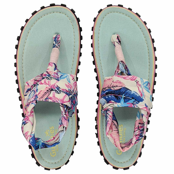 Gumbies - Damen Slingback Flip Flops - Mint/Pink