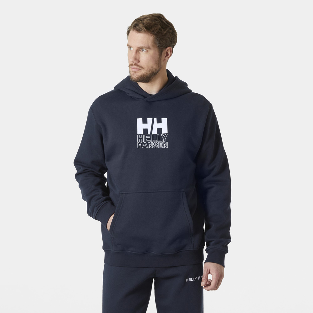 Helly Hansen men's hoodie COTTON FLEECE GRAPHIC HOODIE 54158 597