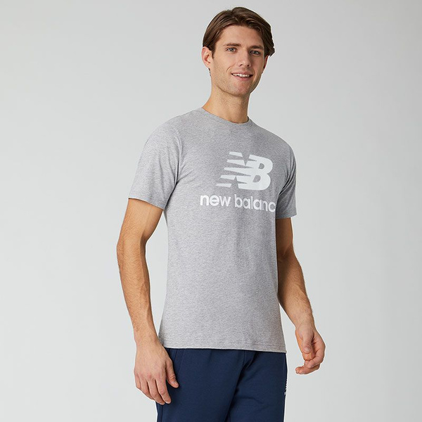 New Balance Kurzarm-T-Shirt Essentials Stacked Logo T AG MT01575AG