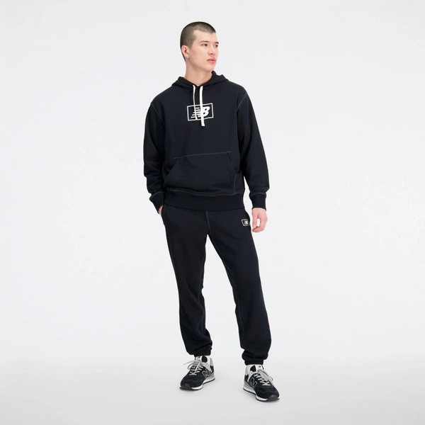 New Balance NB ESSENTIALS HOODIE BK MT33508BK Kapuzenpullover für Herren