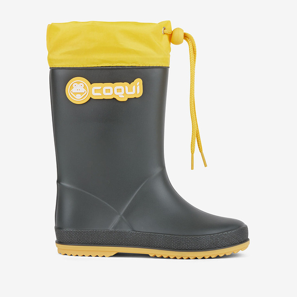 Coqui RAINY COLLAR Kinder-Gummistiefel 8509-100-2412 ANTRACIT/YELLOW